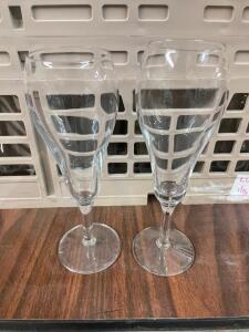 (60) CHAMPAGNE GLASSES