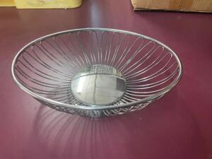 (20) 9" STAINLESS WIRE BREAD BASKETS