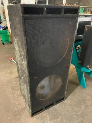 SUBWOOFER. APPEARS TO BE MISSING (1) CONE