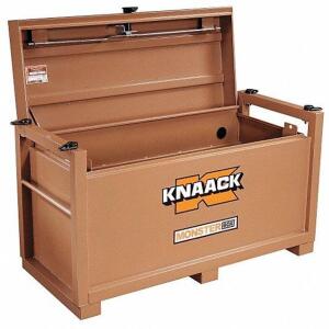 DESCRIPTION: (1) JOBSITE BOX BRAND/MODEL: KNAACK #14V866 INFORMATION: CHEST STYLE JOBSITE BOX, POWDER COAT FINISH, WEATHER-PROOF POWER CORD ACCESS RET