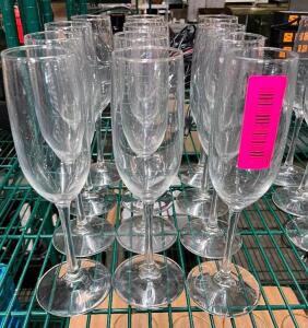 DESCRIPTION: (12) CHAMPAGNE GLASSES THIS LOT IS: SOLD BY THE PIECE QTY: 12