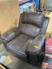 DESCRIPTION: (1) LEATHER RECLINER CHAIR INFORMATION: BROWN RETAIL$: $300.00 EA QTY: 1