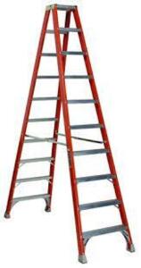 DESCRIPTION: (1) FIBERGLASS STEPLADDER BRAND/MODEL: LOUISVILLE #5MRG5 RETAIL$: $500.00 EA SIZE: 10 FT 300 LOAD CAP QTY: 1