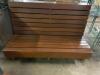 DESCRIPTION: 60� HIGH BACK WOODEN BENCH SEAT QTY: 1 - 2