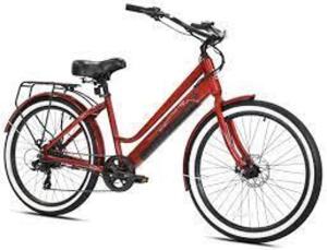 DESCRIPTION: (1) ELECTRIC PEDAL ASSIST CRUISER STYLE BIKE BRAND/MODEL: KENT INFORMATION: RED RETAIL$: $698.00 EA SIZE: 26" QTY: 1