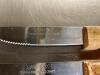 DESCRIPTION: (24) GAUCHO STAINLESS STEAK KNIVES W/ WOODEN HANDLES MODEL GAUCHO THIS LOT IS: SOLD BY THE PIECE QTY: 24 - 2