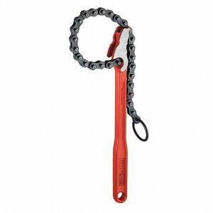 DESCRIPTION: (1) CHAIN WRENCH BRAND/MODEL: ROTHENBERGER #53RF08 INFORMATION: RED RETAIL$: $62.77 EA SIZE: 4 IN -1/8IN QTY: 1