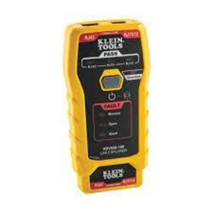 DESCRIPTION: (1)CABLE TESTER BRAND/MODEL: KLEIN TOOLS #VDV526-100 INFORMATION: YELLOW RETAIL$: $29.93 EA QTY: 1