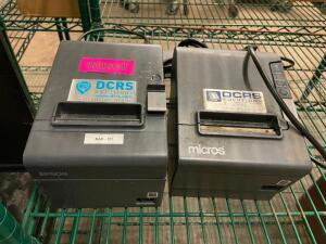 DESCRIPTION: (2) POS TICKET PRINTERS. ADDITIONAL INFORMATION: ONLY (1) POWER CORD. QTY: 1