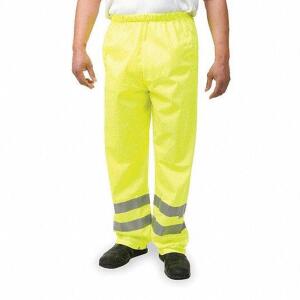 DESCRIPTION: (6) SAFETY OVER PANTS BRAND/MODEL: CONDOR #1YAV9 INFORMATION: LIME RETAIL$: $55.36EA SIZE: SIZE 40 TO 44X33 QTY: 6