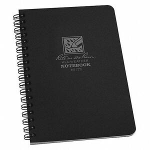 DESCRIPTION: (6) ALL WEATHER NOTEBOOK BRAND/MODEL: RITE IN THE RAIN #38TD97 INFORMATION: BLACK RETAIL$: $9.69 EA SIZE: 4-5/8 X 7 QTY: 6