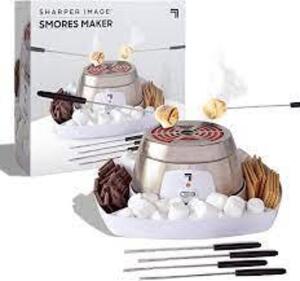 DESCRIPTION: (1) ELECTRIC TABLETOP SMORE MAKER FOR INDOORS BRAND/MODEL: SHARPER IMAGE RETAIL$: $22.49 EA QTY: 1