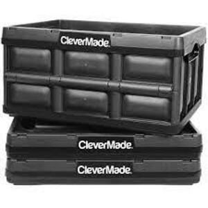 DESCRIPTION: (1) COLLAPSIBLE STORAGE BIN BRAND/MODEL: CLEVERMADE INFORMATION: GREY AND BLACK RETAIL$: $20.00 EA SIZE: 32L QTY: 1