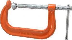 DESCRIPTION: (1) REGULAR DUTY C-CLAMP BRAND/MODEL: GIBRALTAR #75679514 INFORMATION: ORANGE RETAIL$: $74.35 EA SIZE: 6" MAX OPENING 3-1/4 THROAD EPTH Q