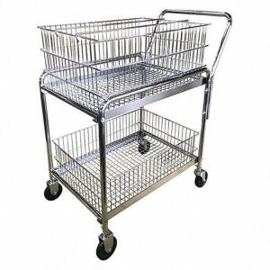 DESCRIPTION: (1) MAIL CART BRAND/MODEL: GRAINGER #8UYJ9 RETAIL$: $400.00 EA SIZE: 200 LB CAP 33-1/2X20X38 QTY: 1