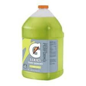 DESCRIPTION: (4) SPORTS DRINK MIX LIQUID BRAND/MODEL: GATORADE #3AW92 INFORMATION: LEMON LIME RETAIL$: $17.17EA SIZE: 1 GALLON QTY: 4