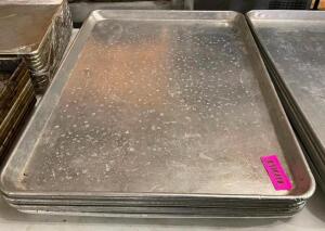 DESCRIPTION: (6) FULL SIZE SHEET PANS SIZE: FULL SIZE THIS LOT IS: SOLD BY THE PIECE QTY: 6