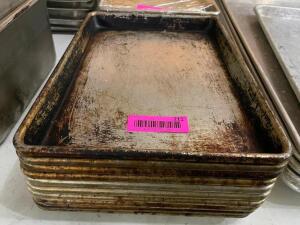 DESCRIPTION: (12) 1/4TH SIZE SHEET PANS THIS LOT IS: SOLD BY THE PIECE QTY: 12