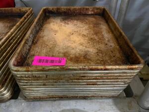 DESCRIPTION: (12) 1/4TH SIZE SHEET PANS THIS LOT IS: SOLD BY THE PIECE QTY: 12