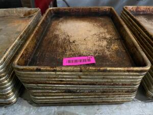 DESCRIPTION: (12) 1/4TH SIZE SHEET PANS THIS LOT IS: SOLD BY THE PIECE QTY: 12