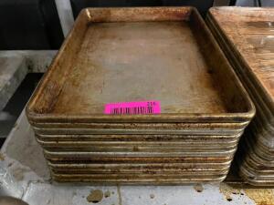 DESCRIPTION: (12) 1/4TH SIZE SHEET PANS THIS LOT IS: SOLD BY THE PIECE QTY: 12