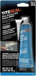 DESCRIPTION: (6) RTV SILICONE GASKET MAKER BRAND/MODEL: GUNK TITE SEAL RETAIL$: $20.00 EA SIZE: 3 OZ QTY: 6