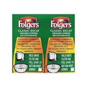 DESCRIPTION: (10) COFFEE PACKETS BRAND/MODEL: CLASSIC ROAST FOLGERS INFORMATION: DECAF SIZE: 0.9 OZ QTY: 10