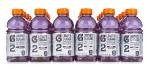 DESCRIPTION: (12) SPORTS DRINK LOW SUGAR BRAND/MODEL: GATORADE INFORMATION: GRAPE SIZE: 12 FL OZ QTY: 12