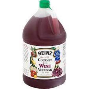 DESCRIPTION: (2) GOURMET RED WINE VINEGAR BRAND/MODEL: HEINZ RETAIL$: $20.00 EA SIZE: 1 GALLON QTY: 2