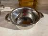 DESCRIPTION: (5) 6� STAINLESS BOWLS W/ HANDLES. ADDITIONAL INFORMATION: 2� DEEP THIS LOT IS: SOLD BY THE PIECE QTY: 5 - 3