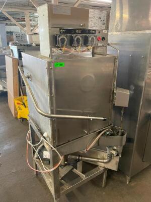 DESCRIPTION: AMERICAN DISH MACHINE SINGLE RACK DISH WASHER BRAND / MODEL: AP-3D ADDITIONAL INFORMATION 120 VOLT, 1 PHASE, 449401 WASH COUNT. QTY: 1