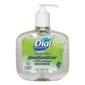 DESCRIPTION: (4) ANTIBACTERIAL HAND SANITIZER GEL BRAND/MODEL: DIAL PROFESSIONAL RETAIL$: $6.54 EA SIZE: 16 FL OZ QTY: 4