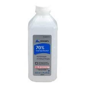 DESCRIPTION: (6) ISOPROPYL ALCOHOL BRAND/MODEL: SWAN INFORMATION: 0.7 SIZE: 16 OZ QTY: 6