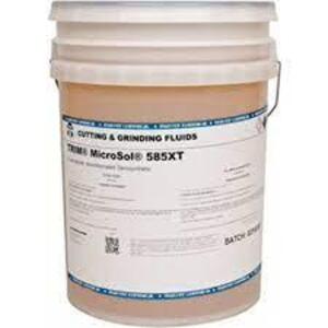 DESCRIPTION: (1) TRIM MICROSOL 585XT BRAND/MODEL: METALWORKING FLUIDS RETAIL$: $200.00 E SIZE: 5 GALLON QTY: 1