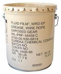 DESCRIPTION: (1) CHAIN AND WIRE ROPE LUBRICANT BRAND/MODEL: FLUID FILM #10N791 RETAIL$: $300.00 EA SIZE: 5 GALLON QTY: 1