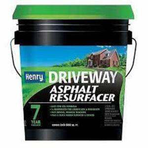 DESCRIPTION: (1) DRIVEWAY ASPHALT RESURFACER BRAND/MODEL: HENRY RETAIL$: $60.00 EA SIZE: 5 GALLON QTY: 1