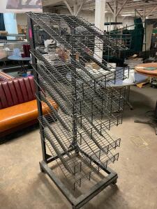 ROLL ABOUT WIRE DISPLAY RACK