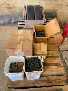 LARGE PALLET OF ASSORTED ROOFING SUPPLIES AND MATERIALS