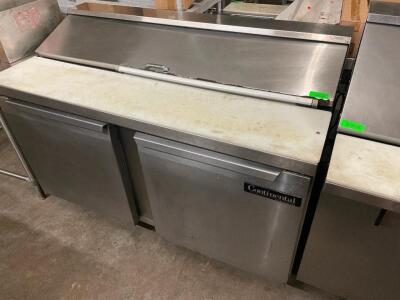 DESCRIPTION: CONTINENTAL 60" REFRIGERATED PREP TOP. BRAND / MODEL: CONTINENTAL SW60-16 ADDITIONAL INFORMATION 115 VOLT, 1 PHASE SIZE: 60" QTY: 1