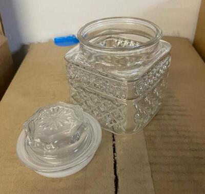 NAME: (12 PACK) 2.5" GLASS JARS WITH SUCTION-TIGHT LIDS