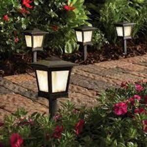 NAME: Low Voltage Black Outdoor Integrated LED Landscape Path Light (6-Pack Kit)