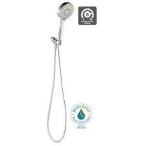 NAME: Modern 6-Spray 4.5 in. Single Wall Mount Handheld Adjustable Shower Head in Brushed Nickel