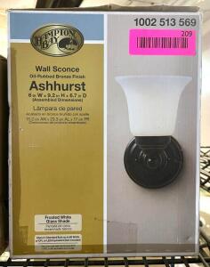 NAME: Ashhurst 1-Light Oil Rubbed Bronze Wall Sconce