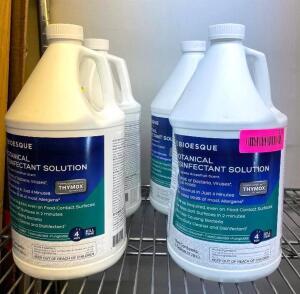 NAME: (4 PACK) DISINFECTANT SOLUTION - 1 GALLON BOTTLES