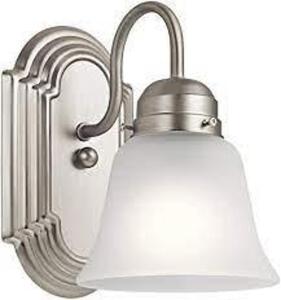 NAME: BRUSHED NICKEL WALL SCONCE