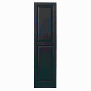 NAME: (4) 15 in. x 63 in. Raised Panel Polypropylene Shutters in Black