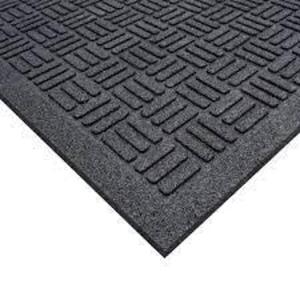 NAME: Black 48 in. x 72 in. Recycled Rubber Commercial Door Mat