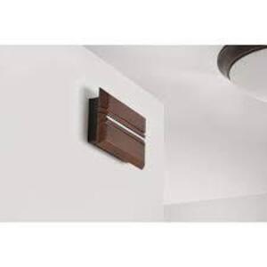 NAME: Wireless or Wired Door Bell in Dark Oak Wood with Silver Insert