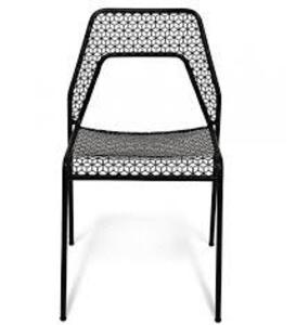 NAME: (2 PACK) NEW HOT MESH INDOOR/OUTDOOR POWDERCOATED STEEL CHAIRS IN BLACK