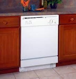 NAME: BLACK GE Built-In Potscrubber Dishwasher with SureClean Wash System, 2 Wash Levels, 5 Cycles